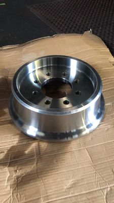 Wear Resistant Steel Rail Wheels Powder Coating Surface 42CrMo 60E Material