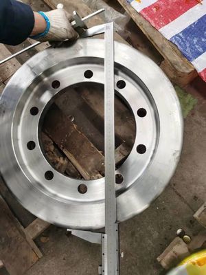 Driven Steel Crane Wheels , Forged Railroad Car Wheels For Bridge ODM
