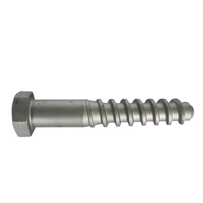 comprar Sujeciones de la pista ferroviaria Ss25, OEM de Spike Carbon Steel Material del tornillo del carril del hex. online manufacture