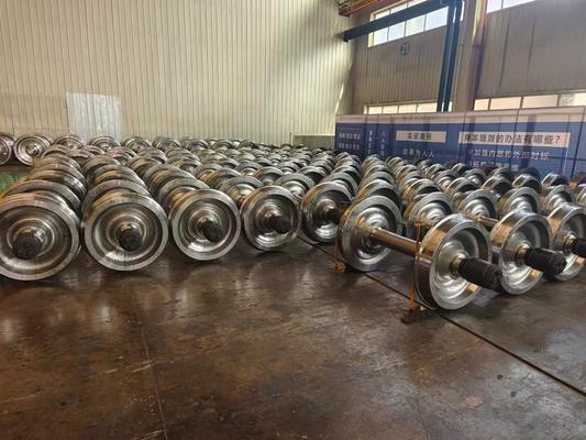 Durabilidad duradera Timken rodamiento de ferrocarril ruedas forjadas Construcción duradera