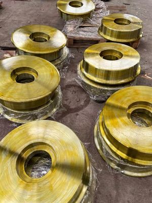 Driven Steel Crane Wheels , Forged Railroad Car Wheels For Bridge ODM